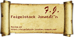 Feigelstock Jonatán névjegykártya